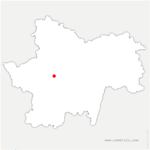 carte de localisation de Perrecy-les-Forges