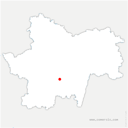 carte de localisation de Pressy-sous-Dondin