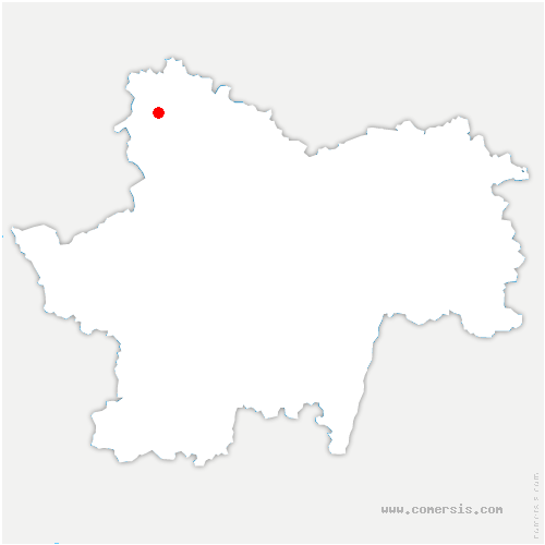 carte de localisation de Roussillon-en-Morvan