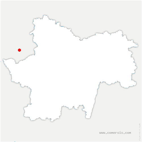 carte de localisation de Saint-André-d'Huiriat