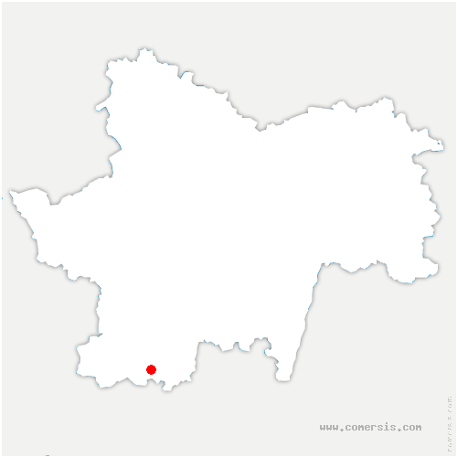 carte de localisation de Saint-Bonnet-de-Cray
