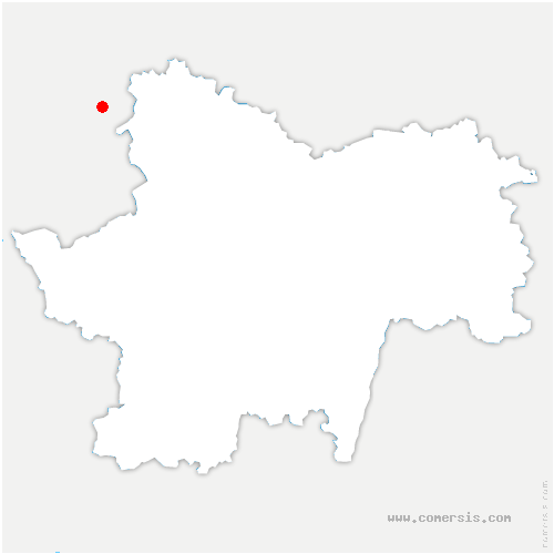 carte de localisation de Saint-Étienne-sur-Reyssouze