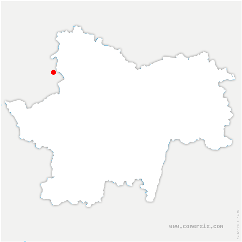 carte de localisation de Saint-Genis-sur-Menthon