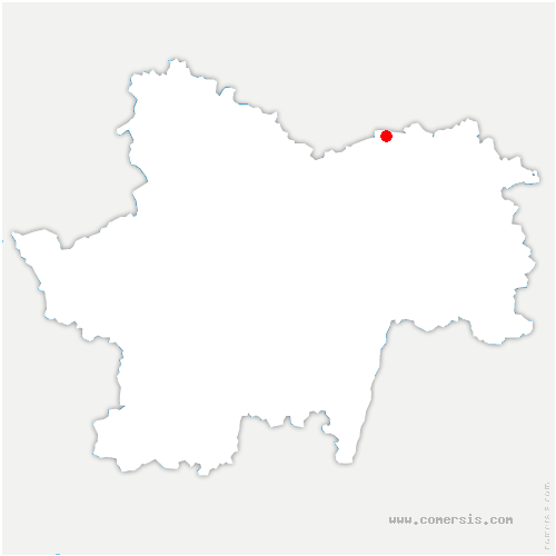 carte de localisation de Saint-Gervais-en-Vallière