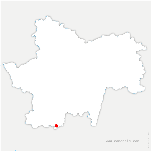 carte de localisation de Saint-Igny-de-Roche