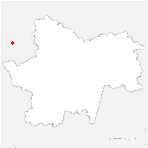 carte de localisation de Saint-Laurent-sur-Saône