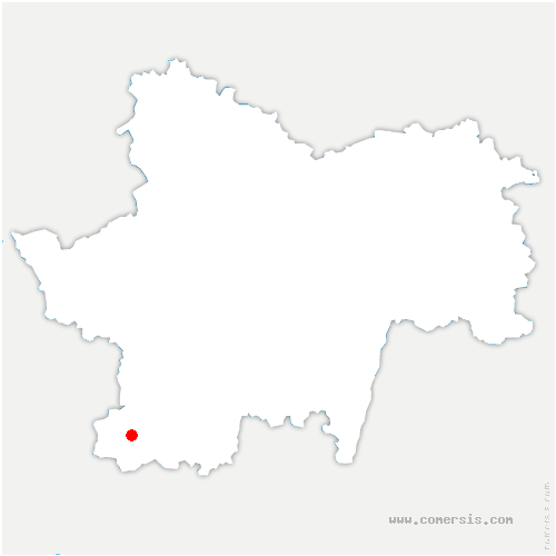 carte de localisation de Saint-Martin-du-Lac