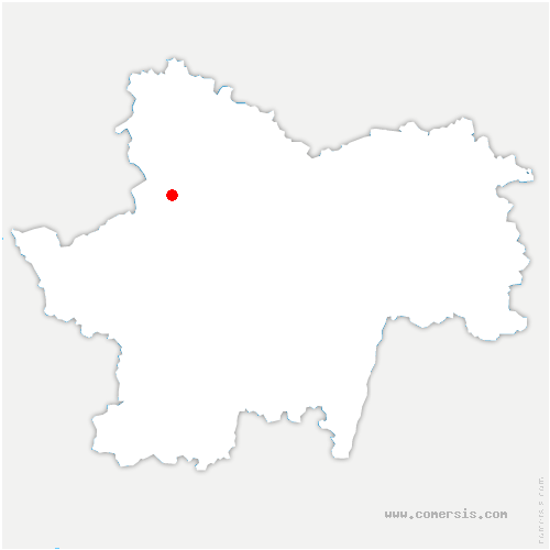 carte de localisation de Saint-Nizier-sur-Arroux