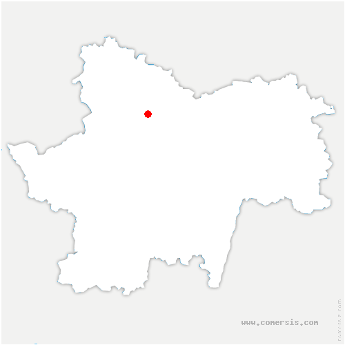 carte de localisation de Saint-Sernin-du-Bois
