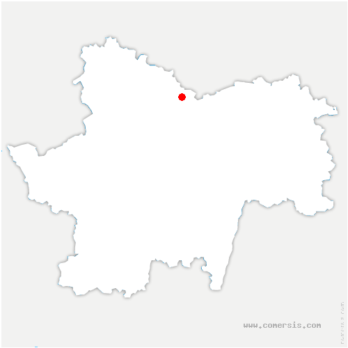 carte de localisation de Saint-Sernin-du-Plain