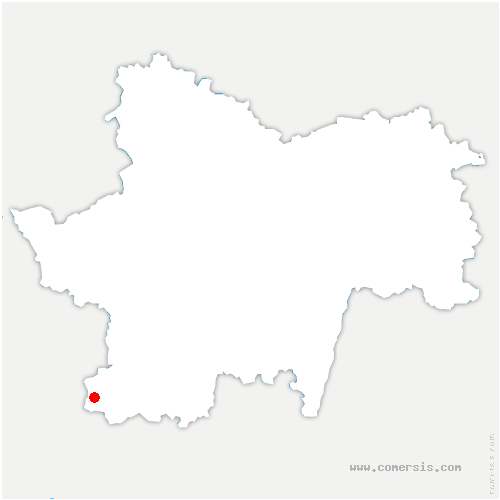 carte de localisation de Savilly