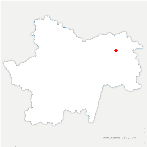 carte de localisation de Serrigny-en-Bresse