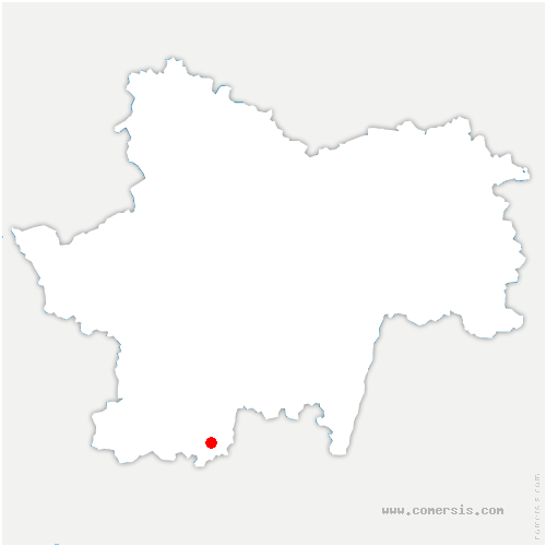 carte de localisation de Thomirey