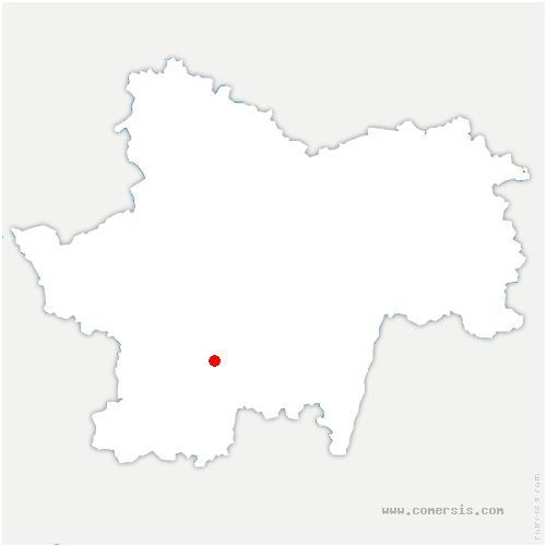 carte de localisation de Vaudebarrier