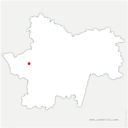 carte de localisation de Vendenesse-sur-Arroux