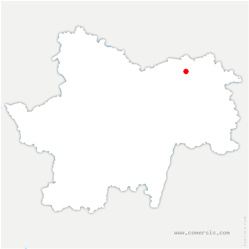 carte de localisation de Verdun-sur-le-Doubs