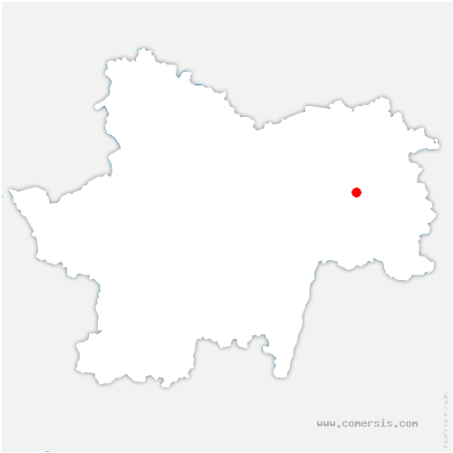 carte de localisation de Vérissey