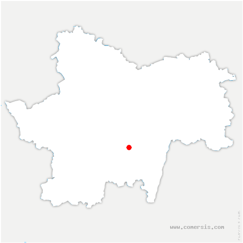 carte de localisation de Vitry-lès-Cluny