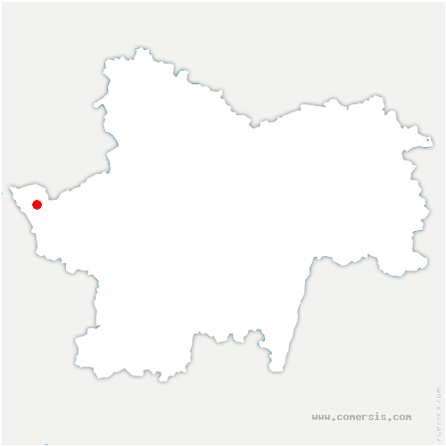 carte de localisation de Vitry-sur-Loire