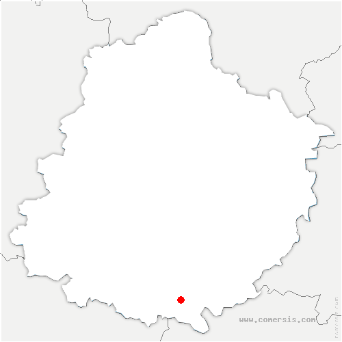 carte de localisation d'Aubigné-Racan