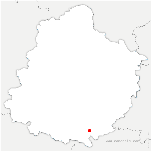 carte de localisation de la Bruère-sur-Loir