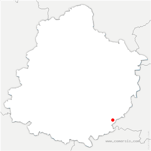 carte de localisation de la Chartre-sur-le-Loir