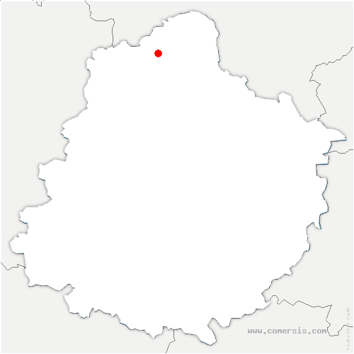 carte de localisation de Chérisay
