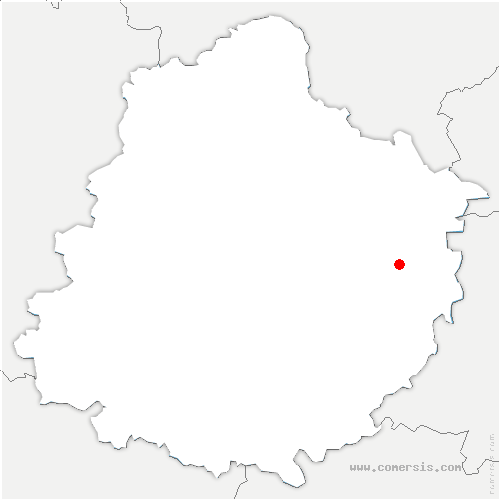 carte de localisation de Coudrecieux