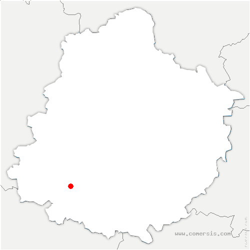 carte de localisation de Courcelles-la-Forêt