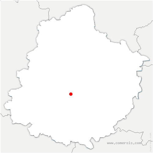 carte de localisation de la Ferrière-Bochard