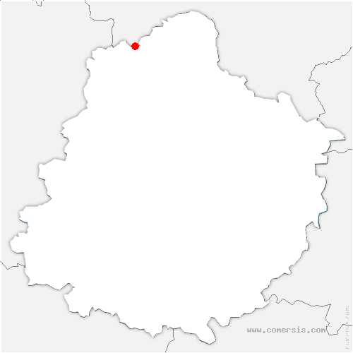 carte de localisation de Gesnes-le-Gandelin
