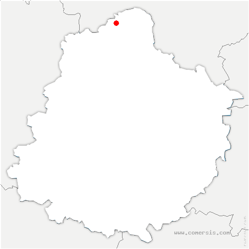 carte de localisation de Lignières-la-Carelle