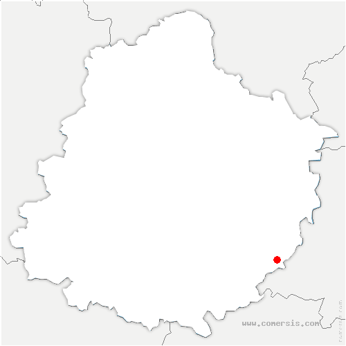 carte de localisation de Poncé-sur-le-Loir