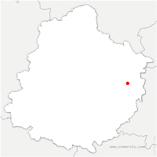 carte de localisation de Semur-en-Vallon