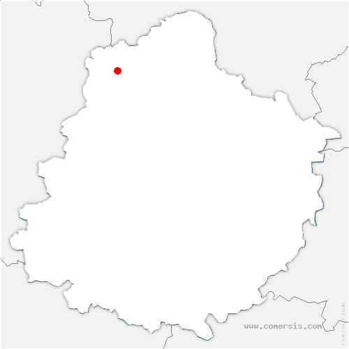 carte de localisation de Sougé-le-Ganelon