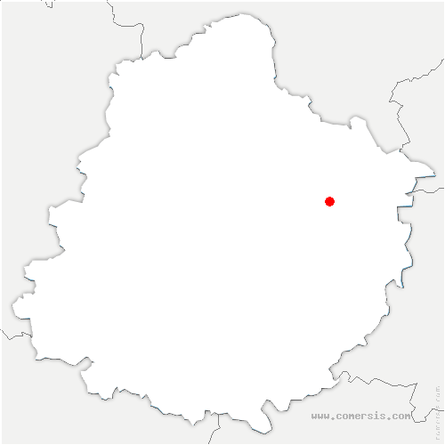 carte de localisation de Vouvray-sur-Huisne