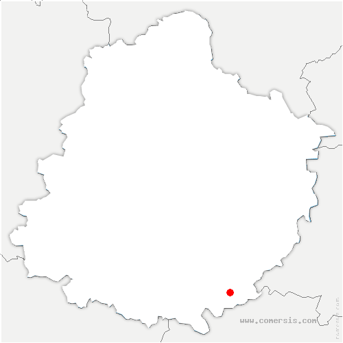 carte de localisation de Vouvray-sur-Loir