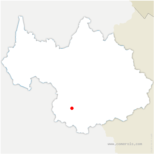 carte de localisation d'Albiez-Montrond