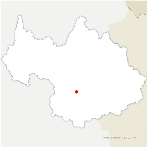 carte de localisation d'Autrans-Méaudre-en-Vercors