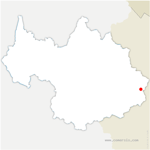 carte de localisation de Bessans
