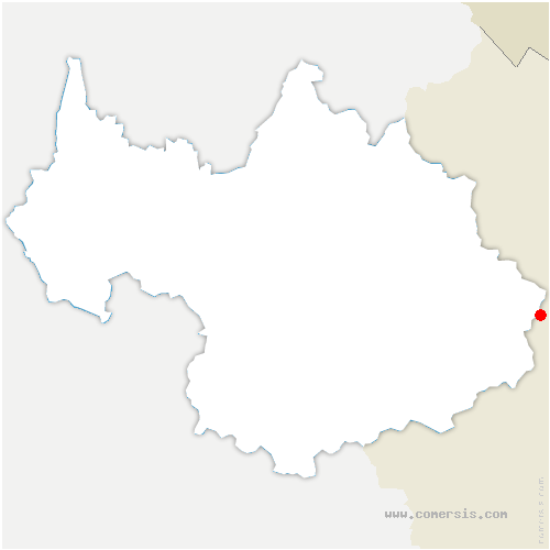 carte de localisation de Bonneval-sur-Arc