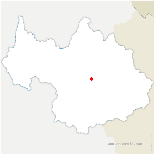 carte de localisation de Brides-les-Bains