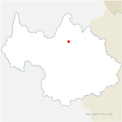carte de localisation de Cevins