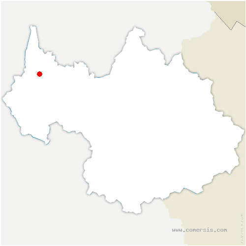 carte de localisation de la Chapelle-du-Mont-du-Chat