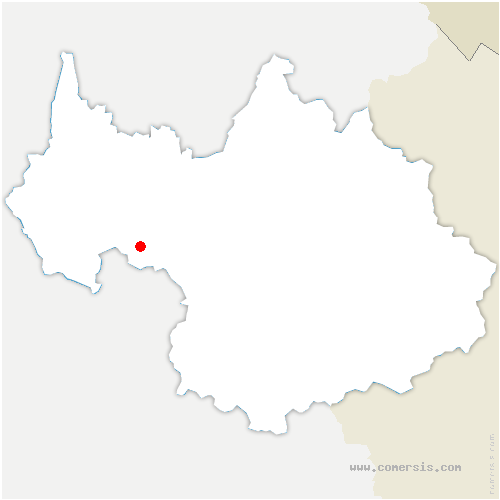 carte de localisation de la Chavanne