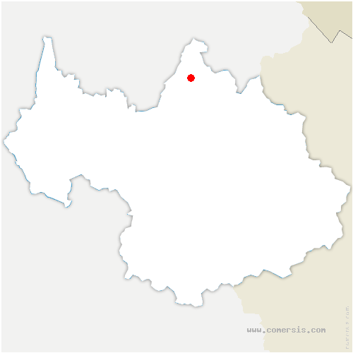 carte de localisation de Crest-Voland