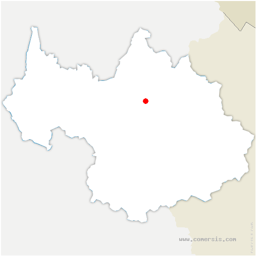 carte de localisation de Feissons-sur-Isère