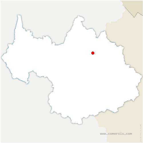 carte de localisation de Granier
