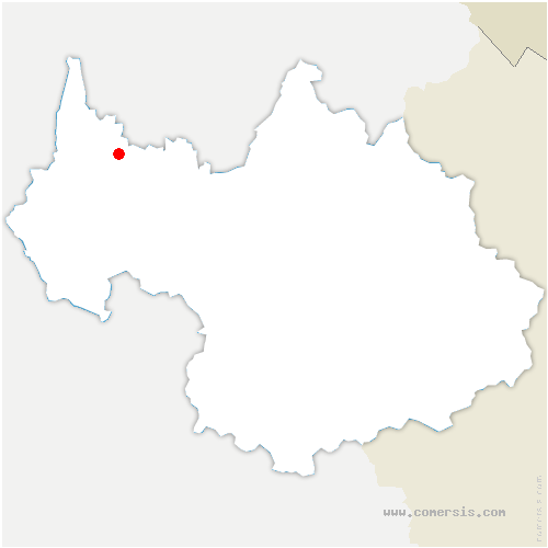 carte de localisation de Montcel
