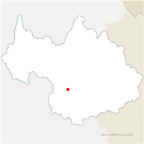 carte de localisation de Montvernier